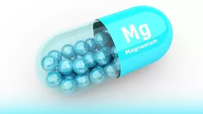 Illustration of magnesium in a pill